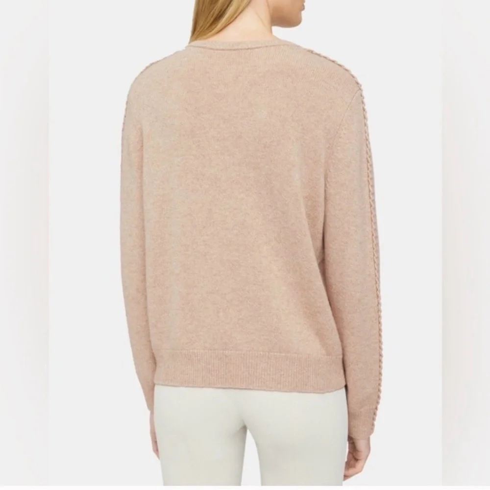 Theory Blanket Stitch  Crew Neck Sweater